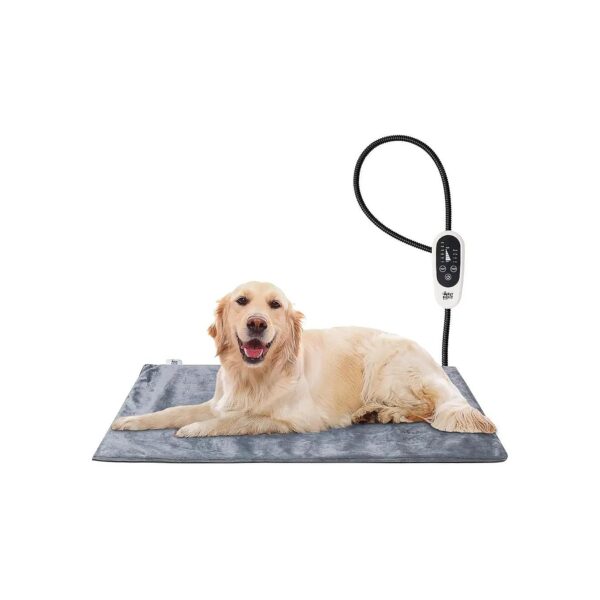 Adjustable Temperature Dog Cat Heating Pad with Timer and Waterproof Design