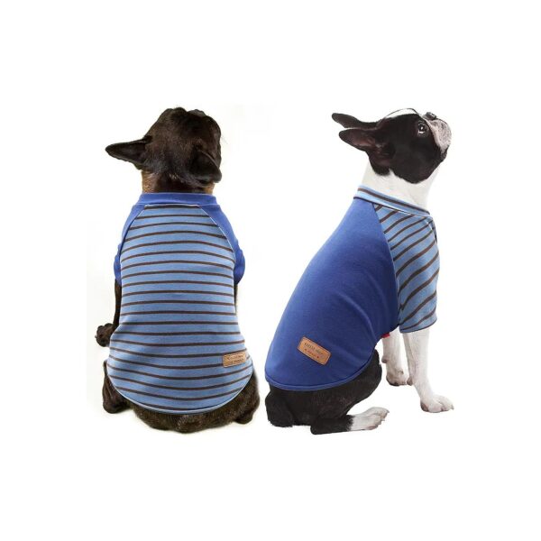 Adjustable Turtle Neck Dog Shirt 2 Pack for Small Dogs with Chest 17