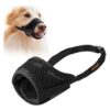 Adjustable Velcro Closure Soft Fabric Mesh Dog Mask Prevent Biting Barking and Chewing