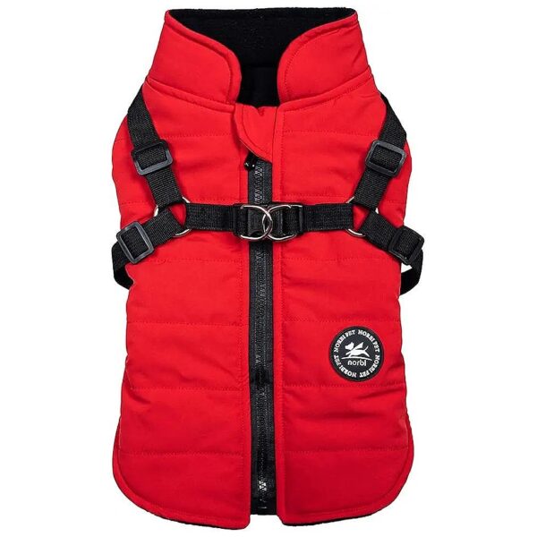 Adjustable Warm Winter Dog Coats with Built-In Harnesses for Small to Large Dogs