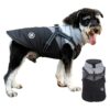 Adjustable Waterproof Dog Winter Coat X-Small Black-A for Comfortable Wear