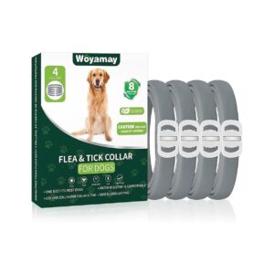 Adjustable Waterproof Flea and Tick Collar for Small to Large Dogs 8 Month Protection