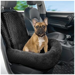 Adjustable and Portable Dog Car Seat for Small Dogs with Universal Fit for All Car Types