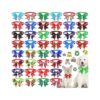 Adorable Christmas Pet Bow Ties for Small Dogs and Cats 40 Pcs Soft Material Adjustable