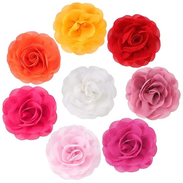 Adorable Pet Costume Accessories with Flower Collar Bows 8 cm Diameter