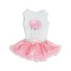 Adorable Pink White Cupcake Petti Dress for Small Dogs Naturally