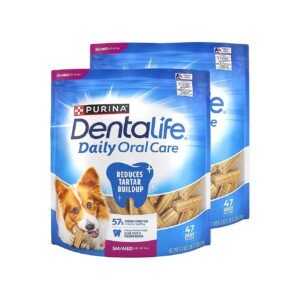 Adult Dog Dental Care Chews with Unique Ridges and Porous Texture