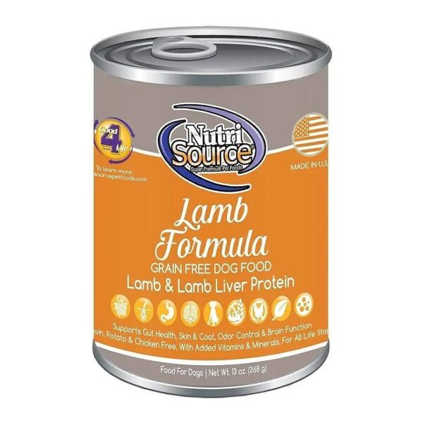 Adult Dog Food Grain Free Lamb Canned 13 Oz