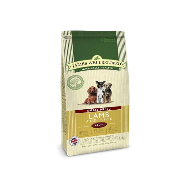 Adult Small Breed Dog Food with Lamb and Rice Ingredients