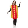 Adult Unisex Sponge Hot Dog Costume with Comfortable Lightweight Material