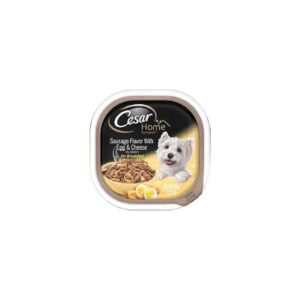 Adult Wet Dog Food Sausage Flavor with Egg and Cheese 5 Oz Trays