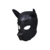 Adults Neoprene Puppy Hood Mask, Removable Full Face Pup Mask for Cosplay and Party Use