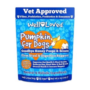 Advanced Dog Fiber Supplement with Pumpkin and Probiotics for Healthy Poops