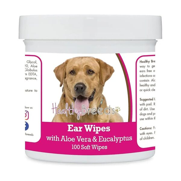 Advanced Ear Cleaning Wipes for Dogs with Aloe and Eucalyptus