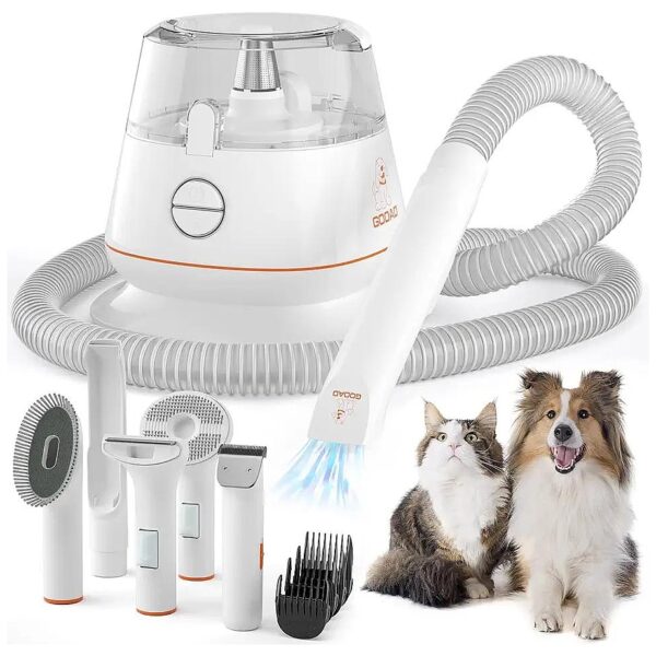 Advanced Pet Grooming Kit with Vacuum Function and 5 Essential Tools