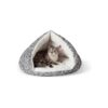 Advanced Polyester Pet Bed with Cozy Self-Warming Properties and Modern Style