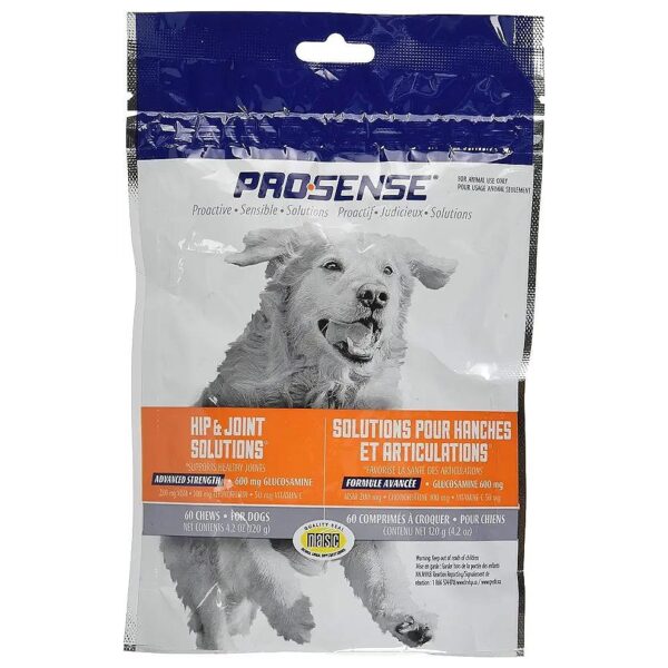 Advanced Strength Hip and Joint Glucosamine Chews for Dogs with 600mg of Support