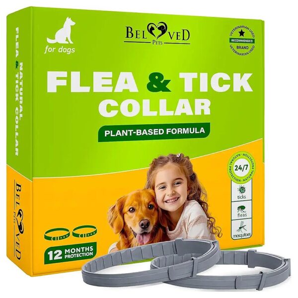 Advanced Technology Essential Oil Flea and Tick Collar for Dogs 6 Months