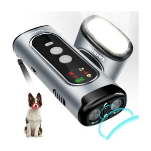 Advanced Ultrasonic Dog Bark Deterrent with HD Display and LED Light