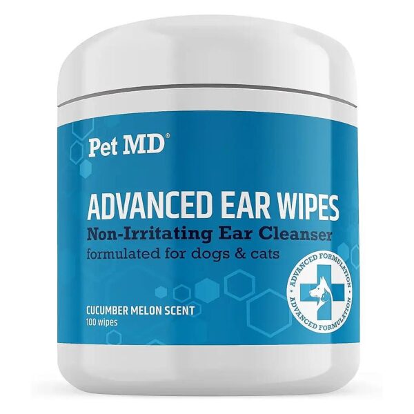 Advanced Veterinary Ear Cleaner Wipes for Cats and Dogs