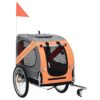 Adventure-Friendly Dog Bike Trailers with Steel Frame, Oxford Fabric, and Reflectors