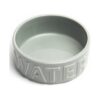 Aesthetic Gray Ceramic Dog Bowl for Multi-Pet Households with Dishwasher-Safe Design