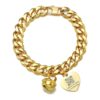 Affordable 18K Gold Cuban Link Chain Collar for Cats and Small Dogs with Custom Tag