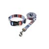 Affordable Dog Collar and Leash Sets with Splicing Pattern for Small Dogs Puppy Training