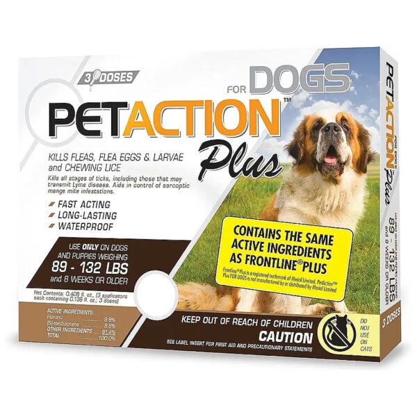 Affordable Flea and Tick Protection for Large Dogs 89-132 Pounds 3 Month Supply