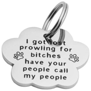 Affordable Stainless Steel Paw Print Dog Collar Tag for Pet Owners