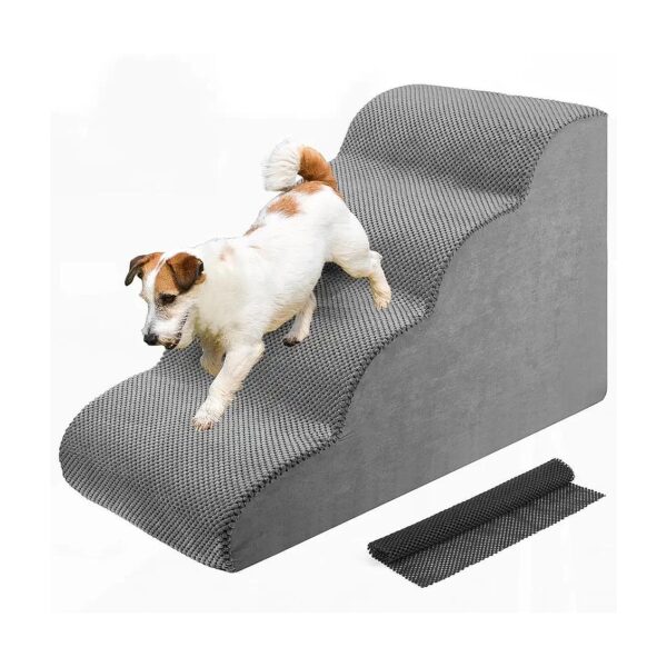 Affordable and Versatile Pet Stairs for Small Dogs, Compact Design with High-Density Foam