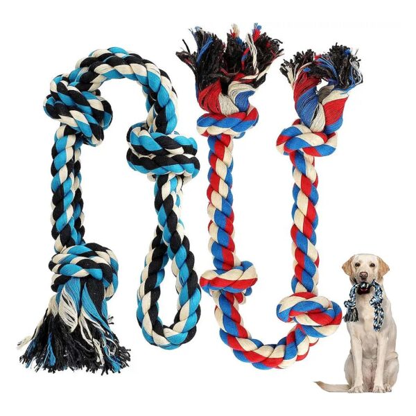 Aggressive Chewer Dog Rope Toys 2 Pack Medium to Large Breed Puppy Teething Toys