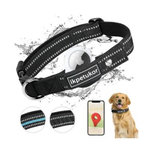 AirTag Collar for Pet Dog with Reflective Material and Waterproof Case