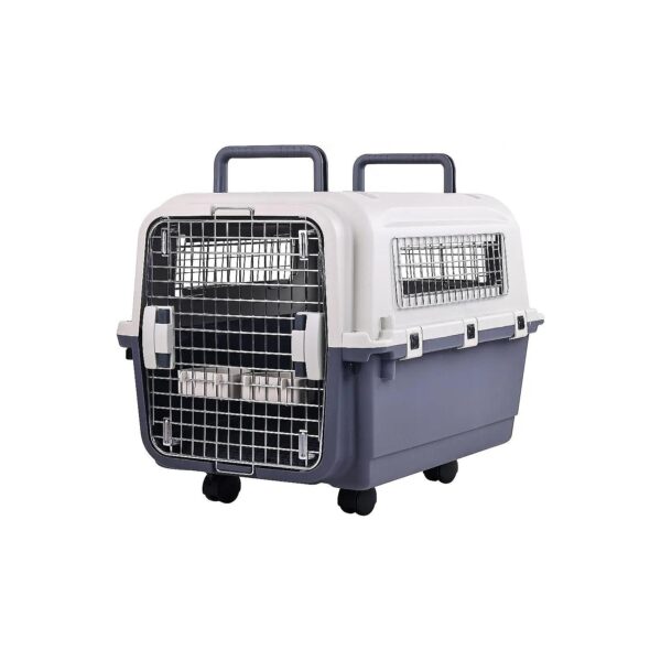 Airline Approved Dog Carrier Crate with Ventilated Sides for Medium Pet Travel