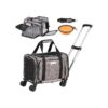 Airline Approved Dog and Cat Carrier with Wheels and Telescopic Handle