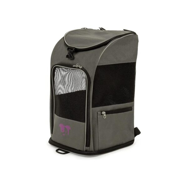 Airline Approved Gray Medium Pet Travel Backpack Carrier