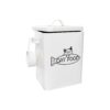 Airtight Pet Food Container with Metal Handle and Hanging Dry Food Scoop for Pet Owners