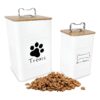 Airtight Pet Treat Container with Bamboo Lid and Silicone Seal for Fresh Treat Storage