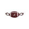 Alabama Crimson Tide Football Dog Toy with Squeaker, Two Ropes, and Canvas Outer