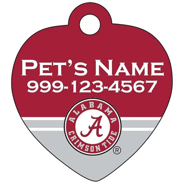 Alabama Crimson Tide Official Pet ID Tag for Dogs and Cats