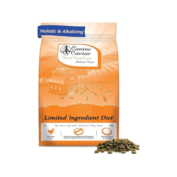 Alkaline Holistic Dog Food for Older & Sensitive Stomach Dogs with Skin & Coat Issues