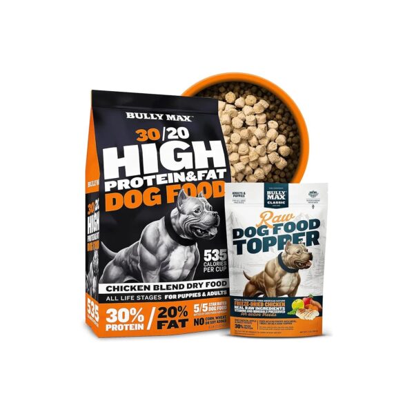 All-Breed Dog Nutrition Bundle with Freeze-Dried Raw Chicken Toppers