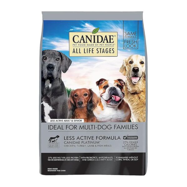 All Life Stages Dry Dog Food for Less Active Dogs with Chicken, Turkey, and Lamb Meals