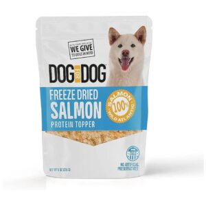 All Natural Atlantic Salmon Freeze Dried Dog Food Toppings for Digestive Health