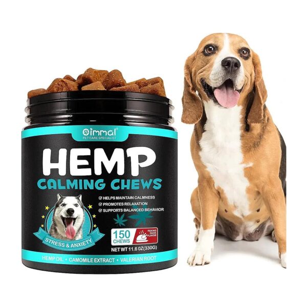 All-Natural Calming Chews for Stress Relief in Dogs