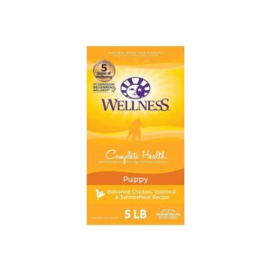 All Natural Chicken, Salmon, and Oatmeal Puppy Dry Dog Food for Optimal Wellness