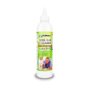 All Natural Dog Ear Cleanser with Aloe Vera for Improved Ear Hygiene and Wellbeing