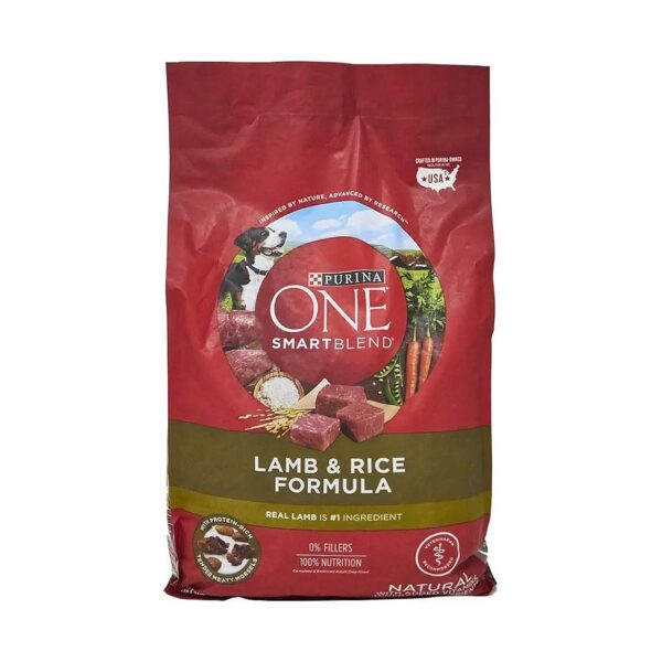 All-Natural Dog Food for Adult Dogs with Lamb and Rice Ingredients