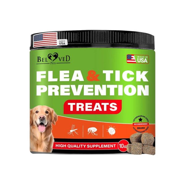 All-Natural Flea and Tick Prevention for Dogs - USA Made Chewable Pills