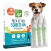 All-Natural Flea and Tick Prevention for Small Breed Dogs with Three Month Supply